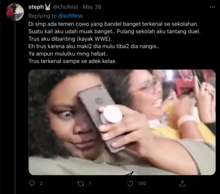 Ditanya tentang Hal yang Bikin Terkenal Semasa Sekolah, Begini Pengakuan Kocak Warganet 22