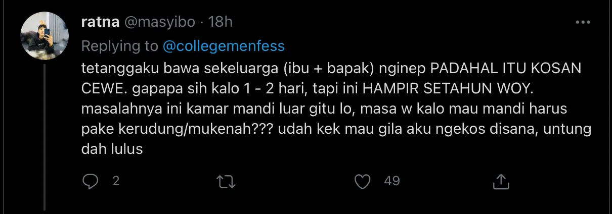 Jadi Anak Kos Memang Nano-Nano Rasanya. Pengalaman Warganet Ini Bakal Bikin Geleng-Geleng Kepala 16