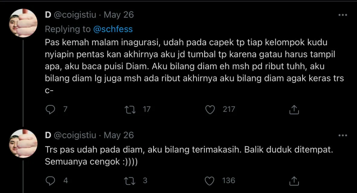 Ditanya tentang Hal yang Bikin Terkenal Semasa Sekolah, Begini Pengakuan Kocak Warganet 16
