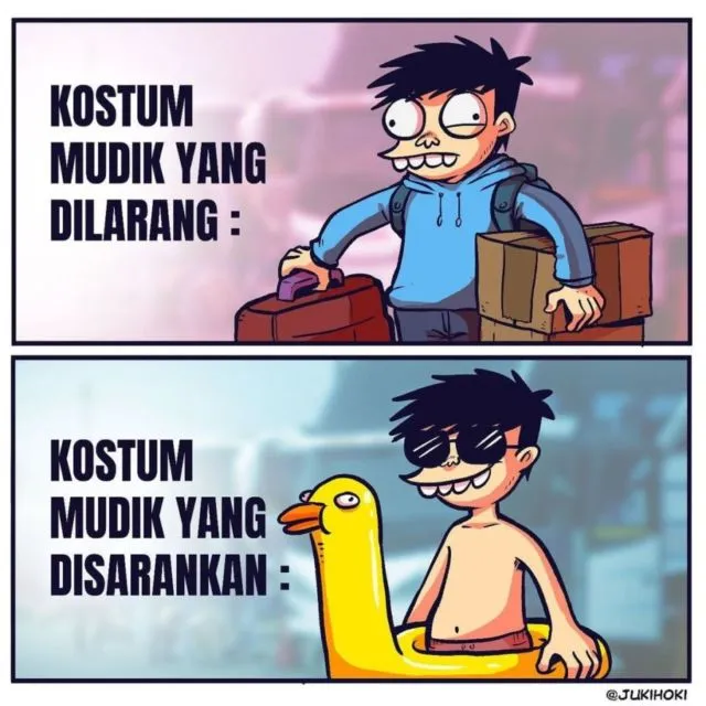 11 Meme Mudik Paling Absurd Selama Masa Pandemi di Tahun 2021. Nggak Paham Lagi! :D 16