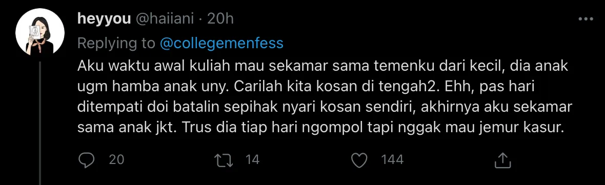 Jadi Anak Kos Memang Nano-Nano Rasanya. Pengalaman Warganet Ini Bakal Bikin Geleng-Geleng Kepala 18