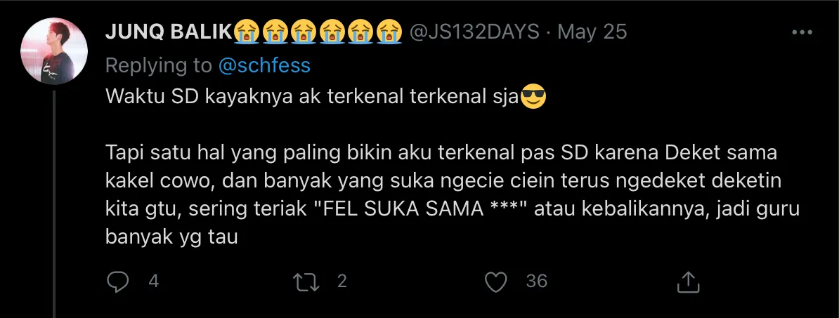 Ditanya tentang Hal yang Bikin Terkenal Semasa Sekolah, Begini Pengakuan Kocak Warganet 20