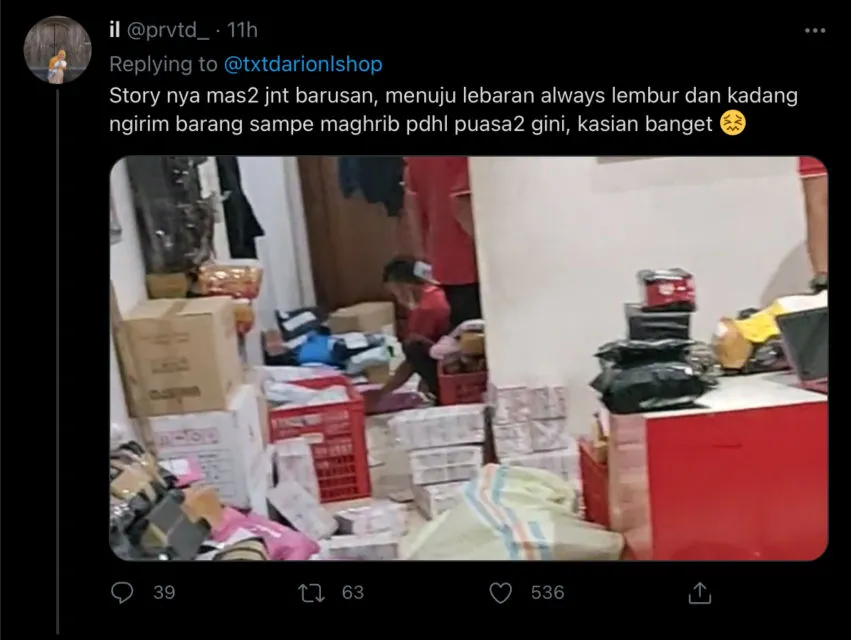 Beragam Simpati dan Dukungan Warganet untuk Kurir Ekspedisi Menjelang Lebaran. Respek Banget! 13