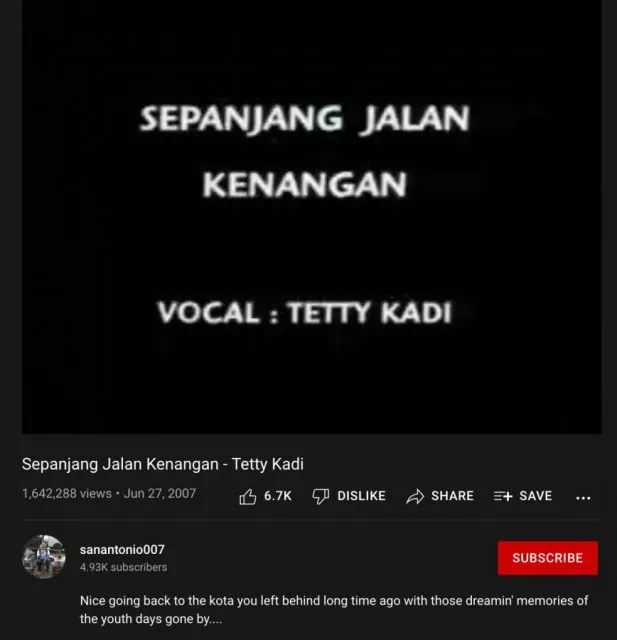 11 Lagu Duet Untuk Karaoke, Biar Ga Nyanyi Sendirian Terus 13 Sepanjang jalan kenangan