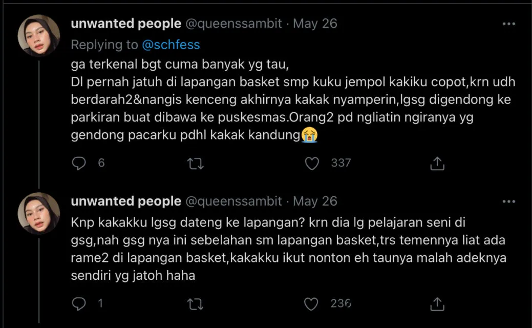 Ditanya tentang Hal yang Bikin Terkenal Semasa Sekolah, Begini Pengakuan Kocak Warganet 19