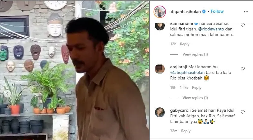 Tunaikan Salat Id Bareng Keluarga di Rumah, Rio Dewanto Jadi Khotib. Isi Khotbahnya Bikin Takjub 2