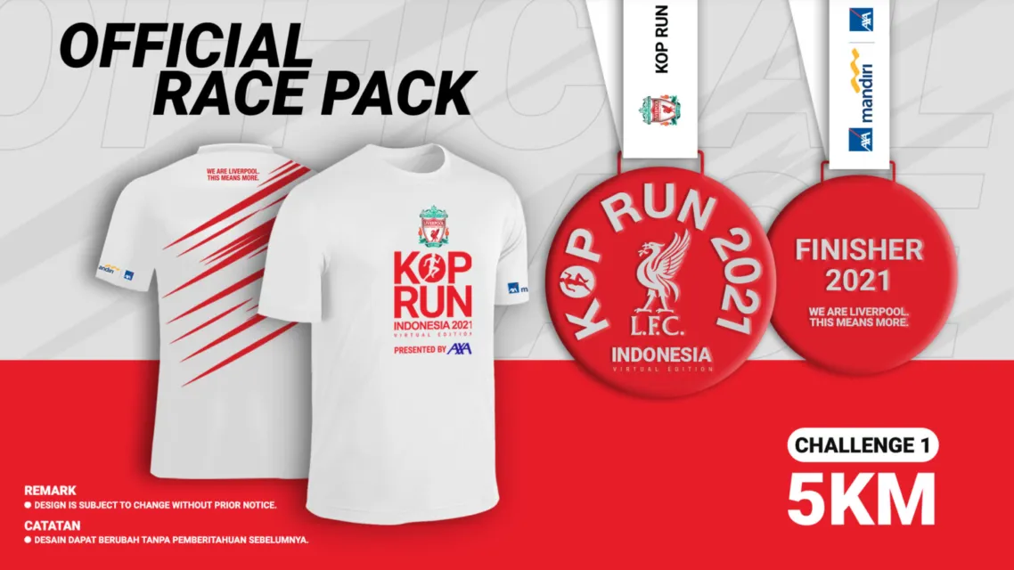 AXA Bersama Liverpool FC Gelar Kop Run Indonesia 2021, Event Virtual Penuh Tantangan untuk Para Pecinta Lari 8