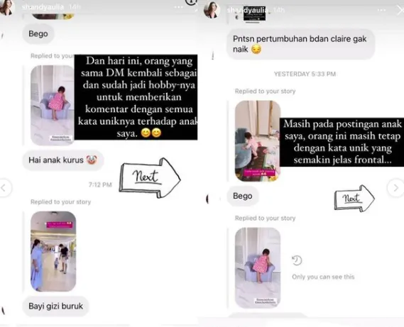 Lagi, Shandy Aulia Tegur Haters yang Bilang Anaknya Gizi Buruk. Perkembangan Anak Bukan Guyonan! 6
