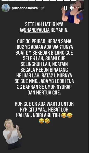 Tanggapi Anak Shandy Aulia yang Sering Dihujat, Putri Anne Heran: Kok Ada Aja Waktunya Menghina 2