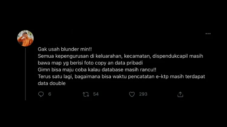 Ingatkan Data Pribadi Jadi Tanggung Jawab Bersama, Akun Twitter Kemkominfo Dikritik Warganet 3