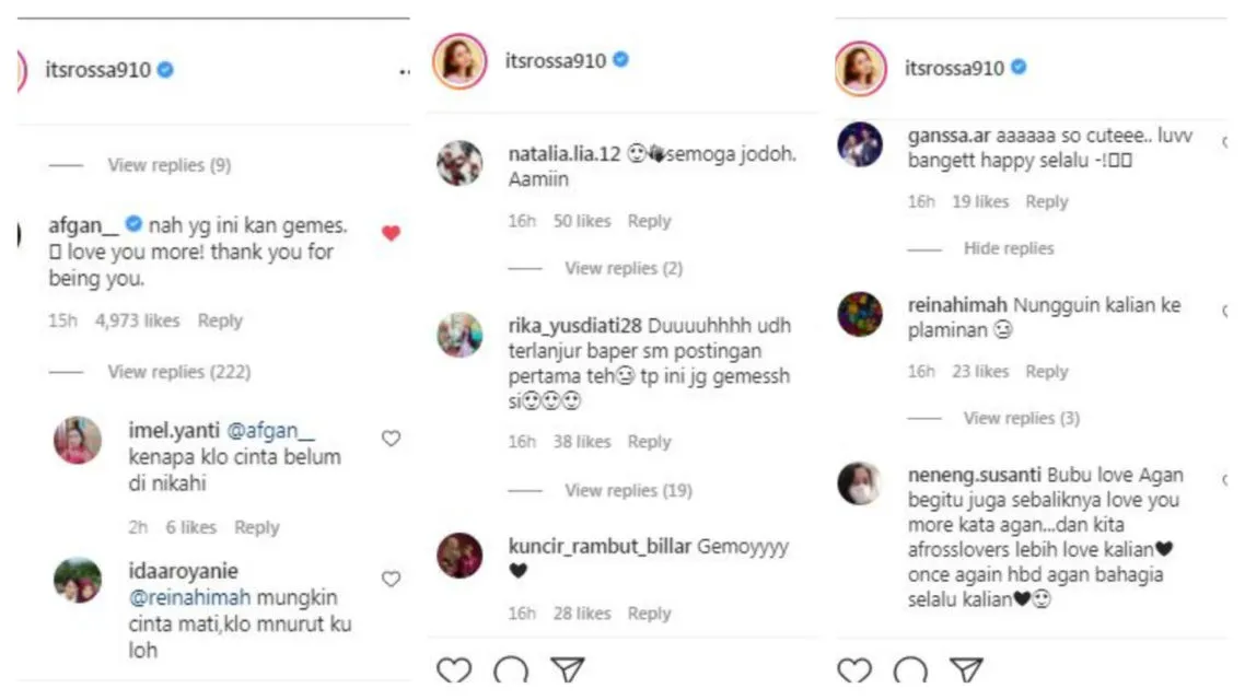 Beri Ucapan Ulang Tahun, Rossa Sebut Afgan
