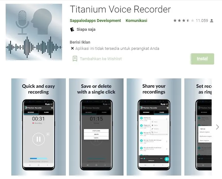 7 Aplikasi Perekam Suara Terbaik. Cocok untuk Podcast atau Vlogging 9 aplikasi perekam suara terbaik