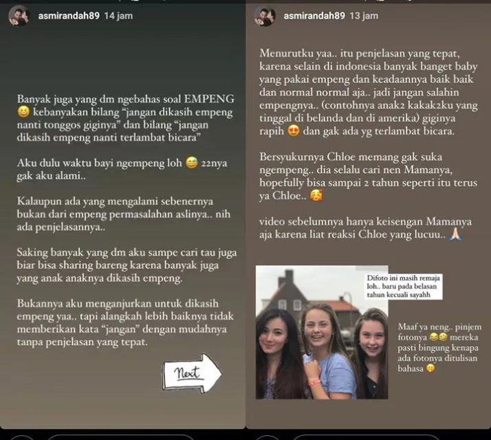 Dinasehati Warganet Jangan Beri Empeng ke Anak, Asmirandah Patahkan Mitos yang Beredar 2