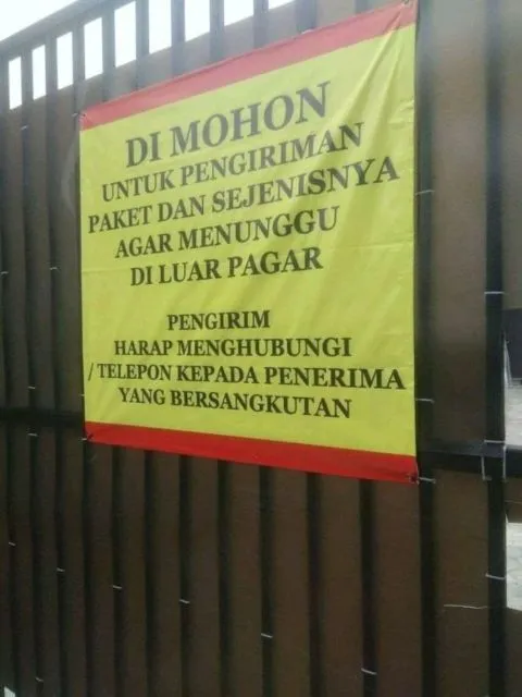 11 Pemberitahuan Absurd dari Pelanggan untuk Kurir Paket di Depan Rumah. Sabar, ya, Bang! 19