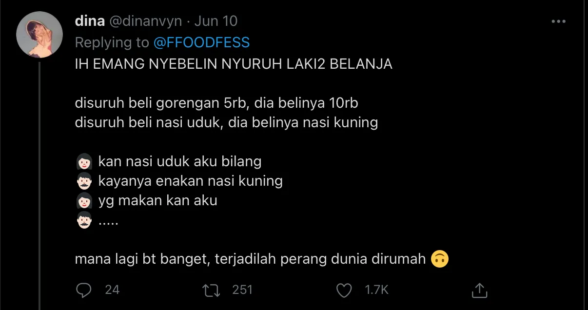 11 Curhatan Kocak Warganet Saat Nyuruh Cowoknya Pergi Belanja. Ngaco Banget! 13