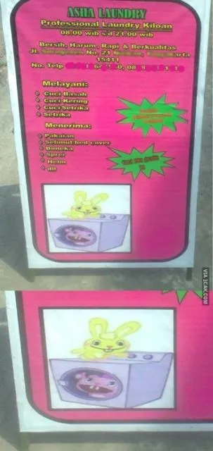 11 Potret Spanduk Laundry ini Bikin Gagal Fokus. Cara Jualan Orang Indonesia Ada-Ada Aja~ 20
