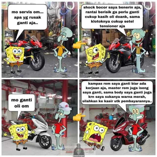 Cobaan Saat Servis Motor di Bengkel Resmi. Ada yang Pernah Ngerasain? 7 Servis motor di bengkel
