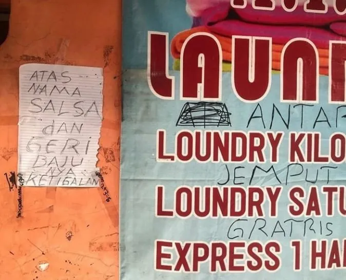 11 Potret Spanduk Laundry ini Bikin Gagal Fokus. Cara Jualan Orang Indonesia Ada-Ada Aja~ 22