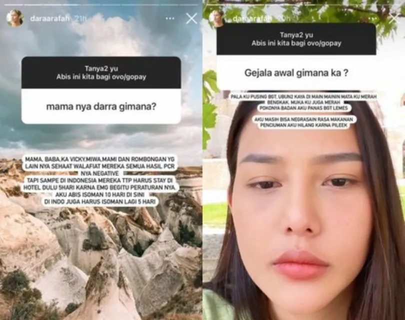 Dara Arafah Positif Covid-19 Saat Liburan di Turki, Akui Merasa Bersalah karena Tak Jaga Diri 2