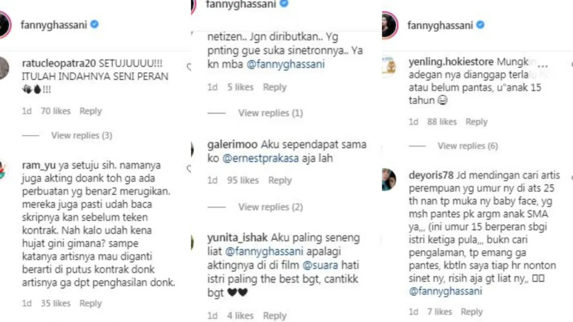 Tanggapi Polemik Sinetron 'Suara Hati Istri: Zahra', Fanny Ghassani: Apanya yang Salah? 2