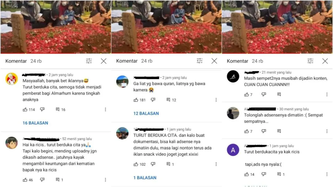 Ayah Wafat Dijadikan Beragam Konten, Warganet Sayangkan Tindakan Ria Ricis: Nggak Etis! 6