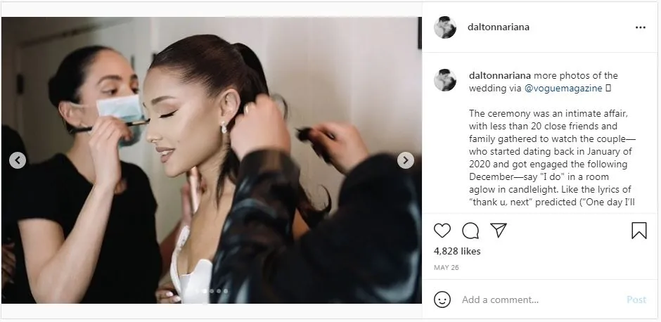 Inspirasi Pernikahan ala Ariana Grande yang Hanya Digelar di Rumah. Dihadiri 20 Orang Aja~ 4
