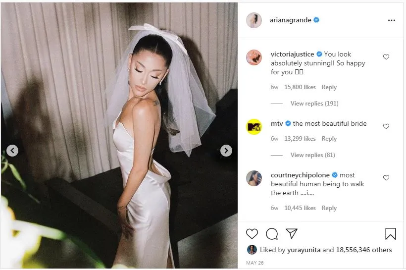 Inspirasi Pernikahan ala Ariana Grande yang Hanya Digelar di Rumah. Dihadiri 20 Orang Aja~ 3
