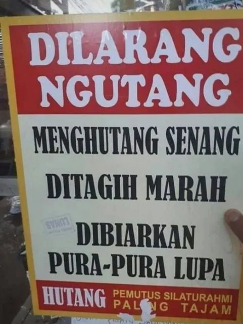 11 Peringatan Anti Ngutang ini Bikin Siapapun yang Mau Ngutang Jadi Mikir 18