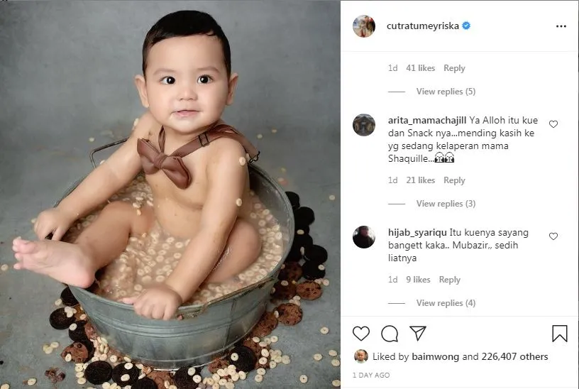 Rayakan Ultah Pertama, Konsep Photoshoot Anak Cut Meyriska Tuai Kritik Warganet: Mubazir! 3