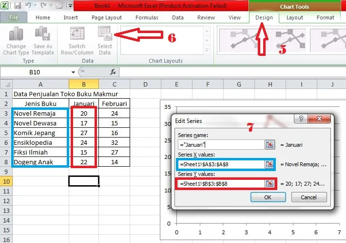 4 Cara Membuat Grafik di Excel dengan Mudah Menggunakan Variasi Data 9