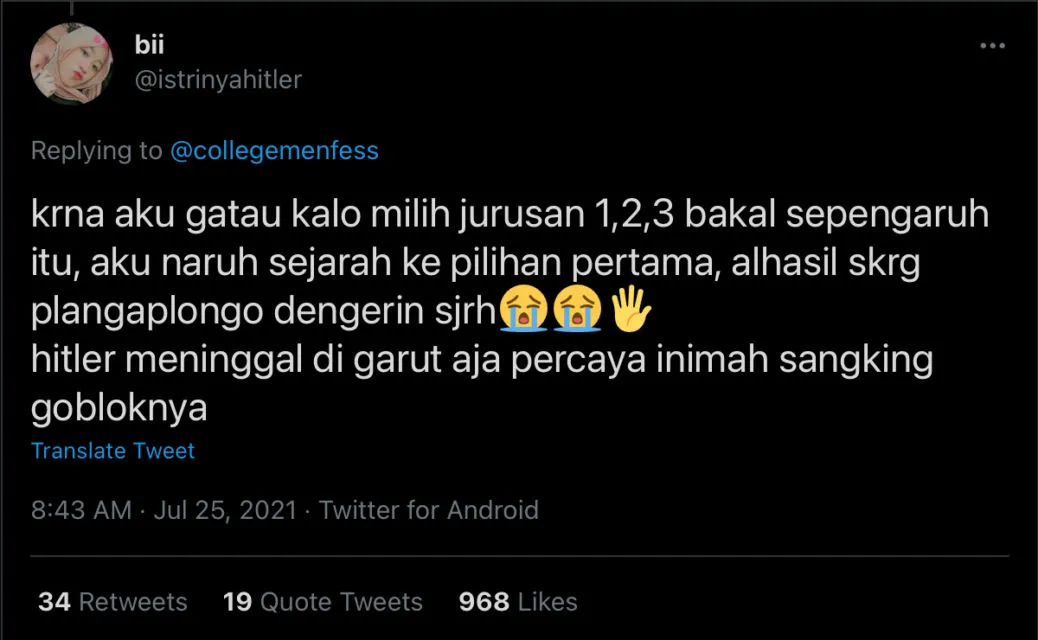Kocaknya Curhatan Warganet Tentang Salah Jurusan. Drama Awal Kuliah Aja Udah Begini, Gimana Nanti~ 15
