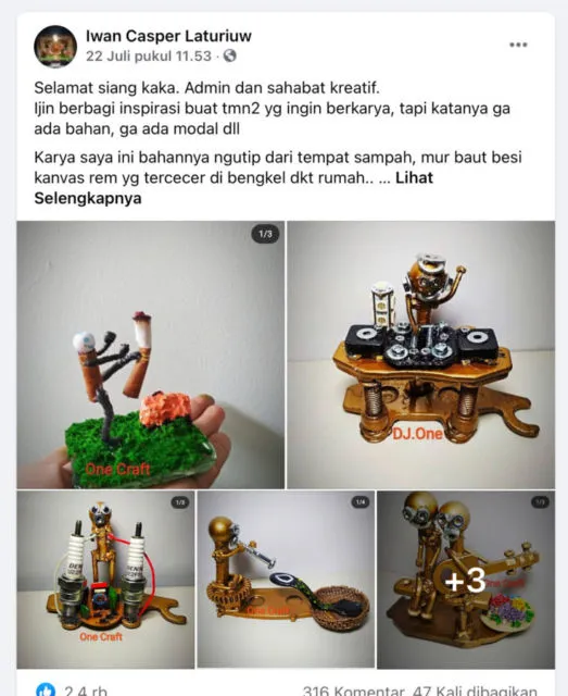Menengok Berbagai Mahakarya Unik di Grup Facebook, Siapa Tahu Dapat Inspirasi di Tengah Pandemi 18