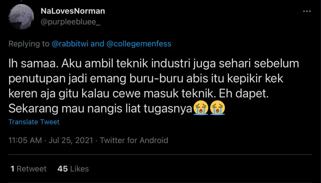 Kocaknya Curhatan Warganet Tentang Salah Jurusan. Drama Awal Kuliah Aja Udah Begini, Gimana Nanti~ 13