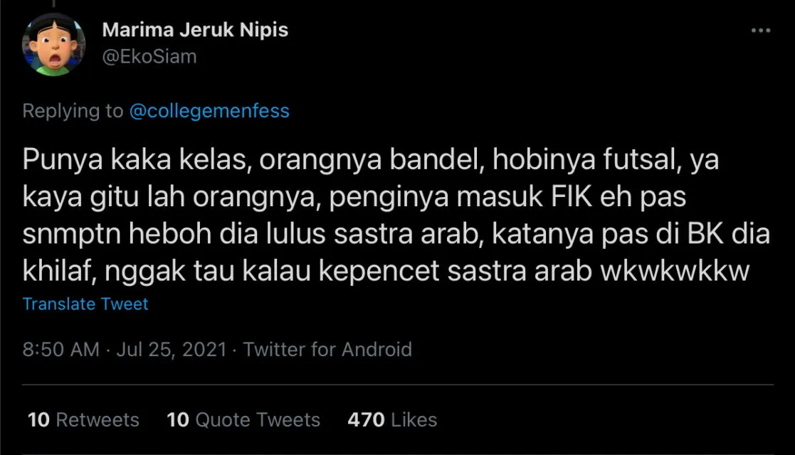 Kocaknya Curhatan Warganet Tentang Salah Jurusan. Drama Awal Kuliah Aja Udah Begini, Gimana Nanti~ 12