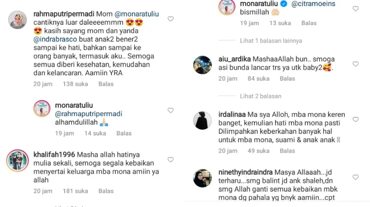 Rawat Adik Sambung Kesha Ratuliu, Mona Ratuliu Banjir Doa dan Pujian dari Warganet 4