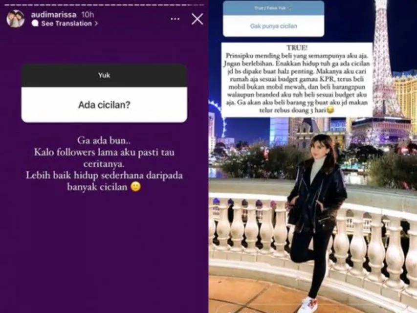 Enggan Punya Cicilan Bulanan, Audi Marissa Lebih Pilih Hidup Semampunya: Sesuai Budget 3
