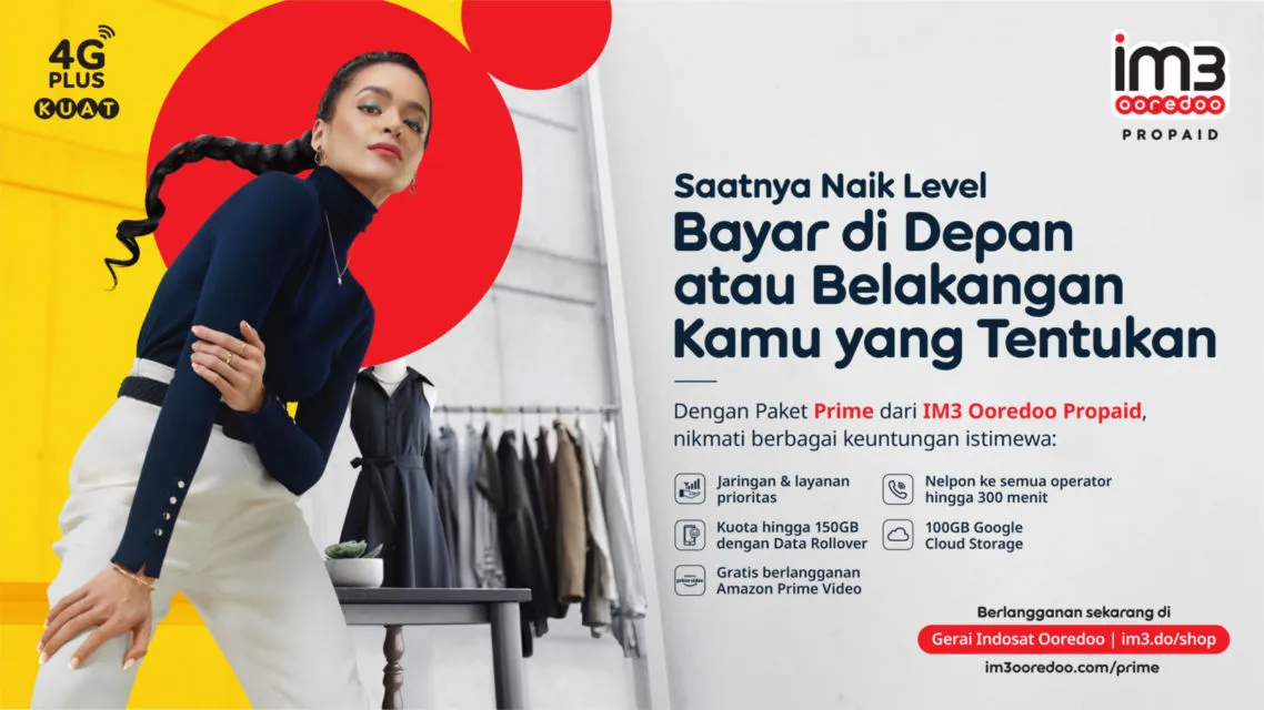 Pascabayar Rasa Prabayar, Indosat Ooredoo Luncurkan IM3 Ooredoo Propaid dengan Paket Prime 3