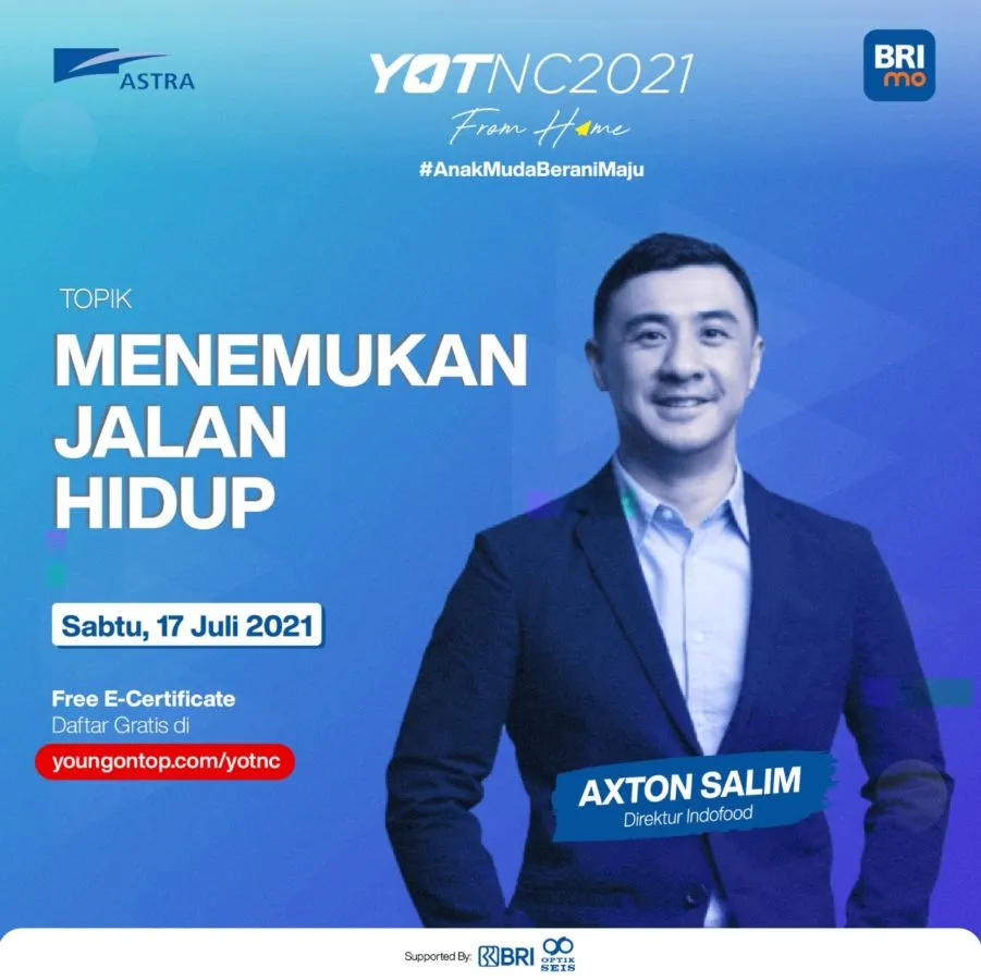 Menentukan Jalan Hidup Bersama Axton Salim 1