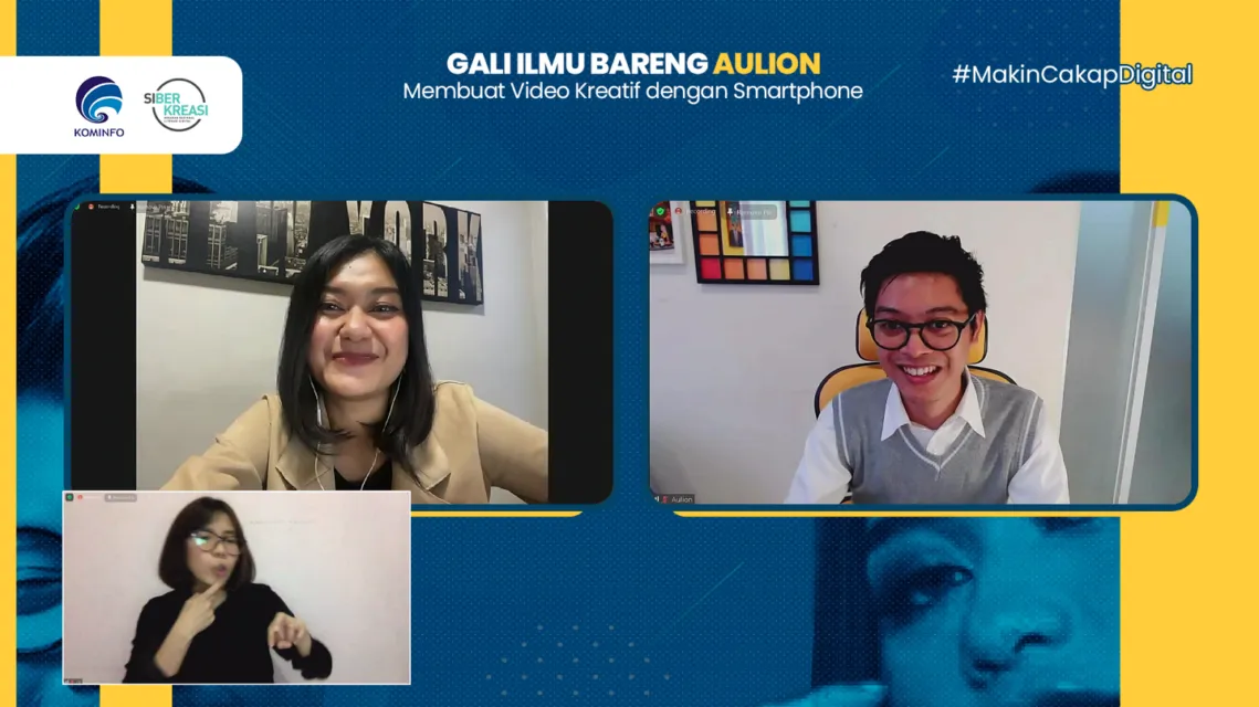 Afgan dan Aulion Bicara Tentang Kreativitas dalam Kegiatan Literasi Digital Kemkominfo Bersama Siberkreasi 3