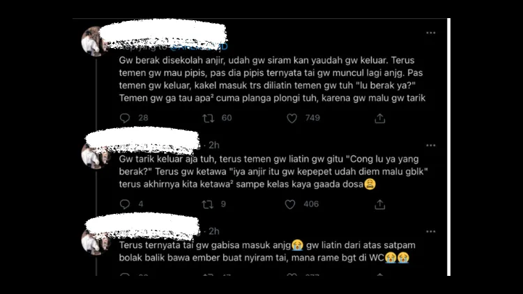 Pengalaman Konyol BAB di Toilet Sekolah. Hanya Bisa Dilakukan Profesional! 12