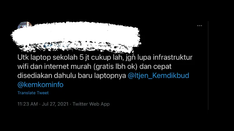 Viral Rencana Pemerintah Anggarkan Laptop Seharga 10 Juta per Unit, Begini Respons Warganet 14