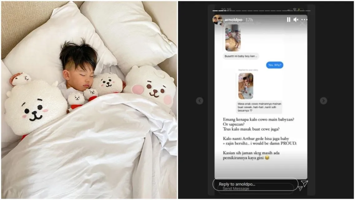 Putranya Di-bully karena Mainan Boneka, Chef Arnold Geram: Masa Depan Anak Tak Bergantung Mainan 3