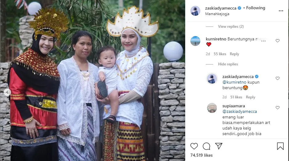 Pegawainya Disebut Beruntung Diperlakukan bak Saudara, Jawaban Manis Zaskia Mecca: Aku pun Beruntung 2