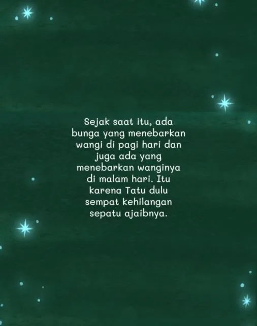 Sebuah Dongeng Anak: Sepatu Tatu 25