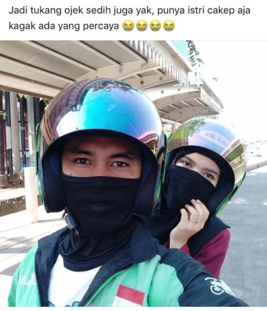 Potret Driver Ojol Ketika Lagi Jatuh Cinta. Bucin Adalah Hak Semuanya! 16