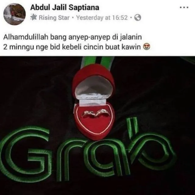 Potret Driver Ojol Ketika Lagi Jatuh Cinta. Bucin Adalah Hak Semuanya! 13