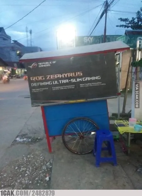 11 Gerobak Makanan dengan Konsep Paling Kocak. Cuma yang Jiwa Seniman yang Kepikiran Bikin Gini 12