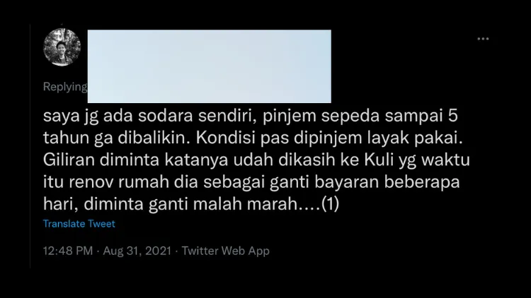 9+ Cerita Warganet ini Buktikan Kalau Mau Pinjami Barang ke Temen itu Bisa Jadi Persoalan Rumit 19