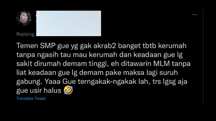 Sekali Seumur Hidup, Pasti Kamu Pernah Kena Jebakan MLM dari Teman Kayak Warganet ini. Apes! 15