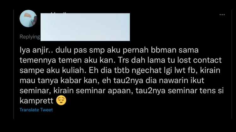 Sekali Seumur Hidup, Pasti Kamu Pernah Kena Jebakan MLM dari Teman Kayak Warganet ini. Apes! 20